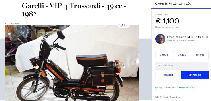 Garelli VIP 4 Trussardi motorino scooter fashion costo usato