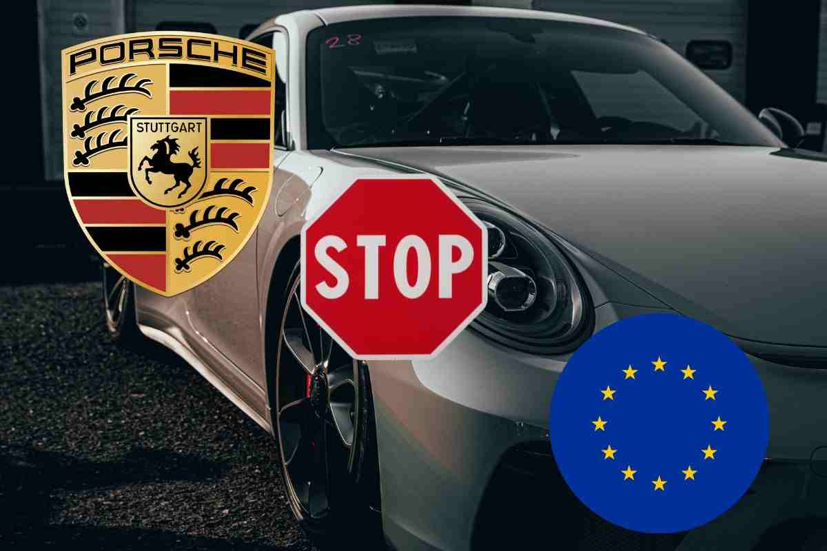 Unione Europea stop produzione auto combustione Porsche elettrico