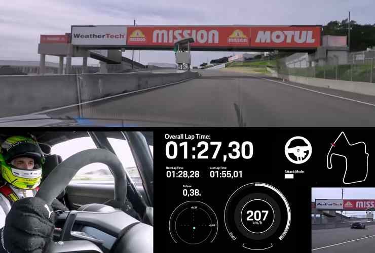 Porsche Taycan record velocità Laguna Seca