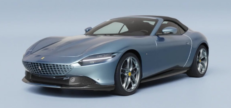 Ferrari Roma Spider Fedez Chiara Ferragni novità auto