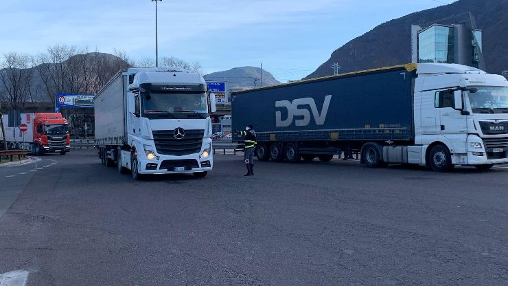 Blocco mezzi pesanti Autostrada Brennero