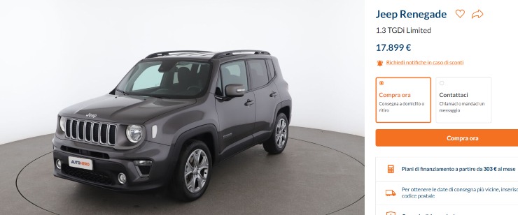 Jeep Renegade auto usata occasione Renault Twingo