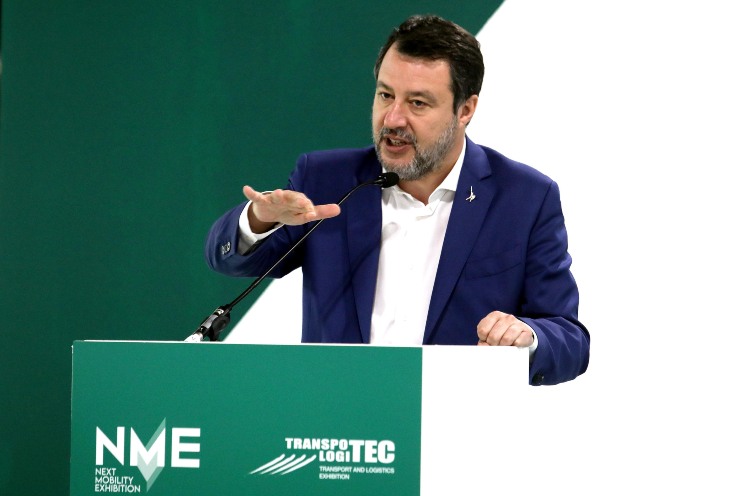 Matteo Salvini Corda molle Brescia provincia problemi pedaggio