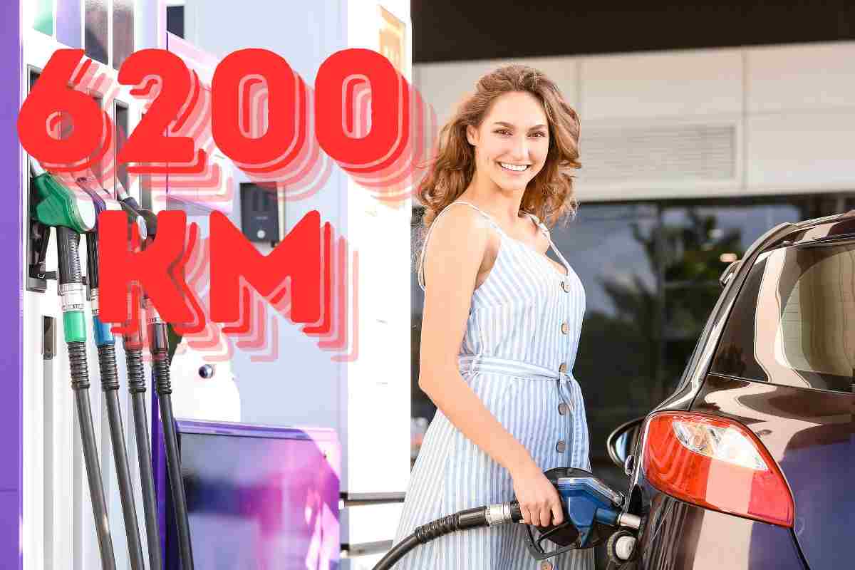 6200 km, l'auto più performante