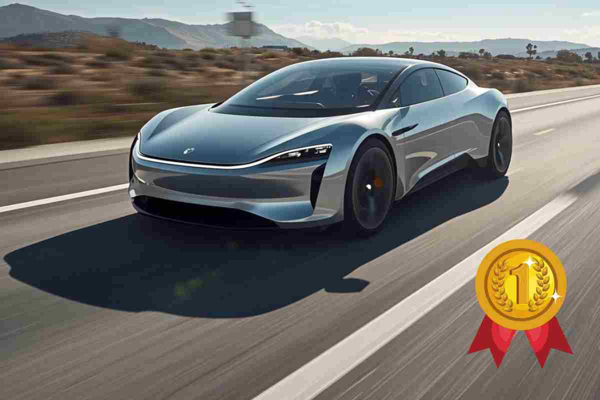 Vettura elettrica autostrada