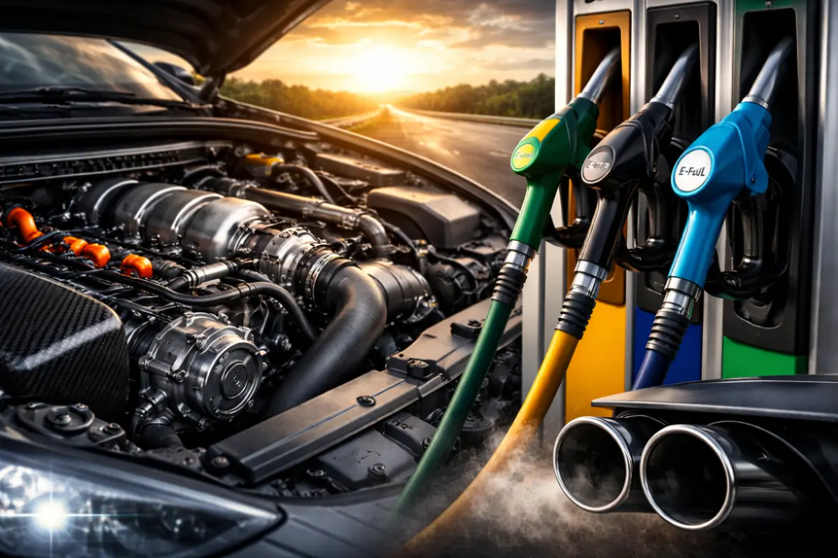 Motore e stazione di rifornimento con vari carburanti